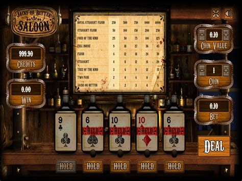 Игра Jacks or Better Saloon  играть бесплатно онлайн